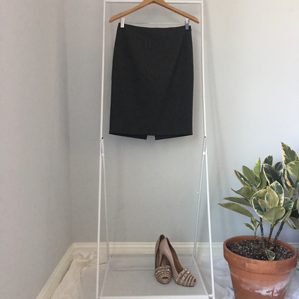 Elie Tahari Herringbone Pencil Skirt (2)